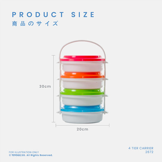 4 TIER TINGKAT PLASTIC (2672)