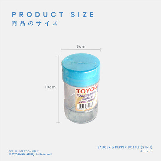 SAUCER & PEPPER BOTTLE 2-IN-1 (4332P)