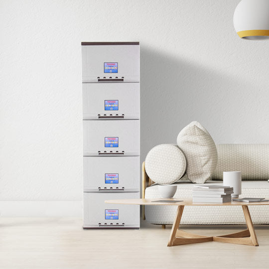 5 TIER CLASSIC CABINET W/WHEELS (607-5)