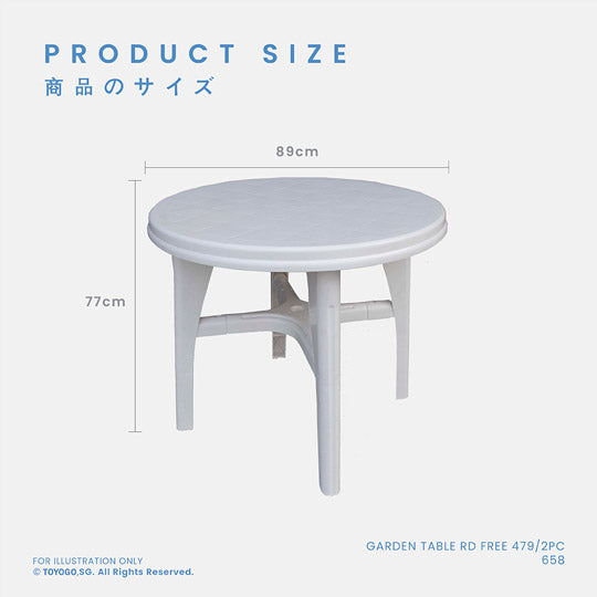 GARDEN TABLE ROUND (658)