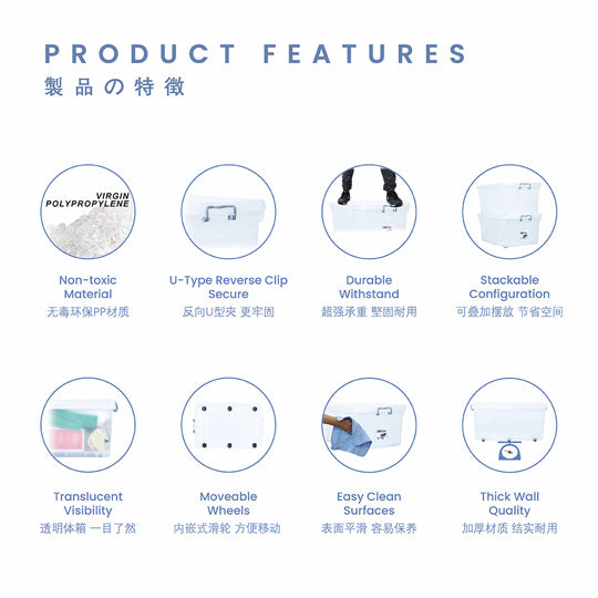 CLOSET BOX W/WHEELS (9809)