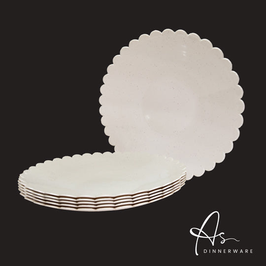 ENSO 11INCH SCALLOPED ROUND PLATE 6S (AS1511-6)