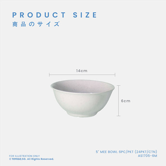 NOA 5INCH MEE BOWL 6S (AS1705-6)