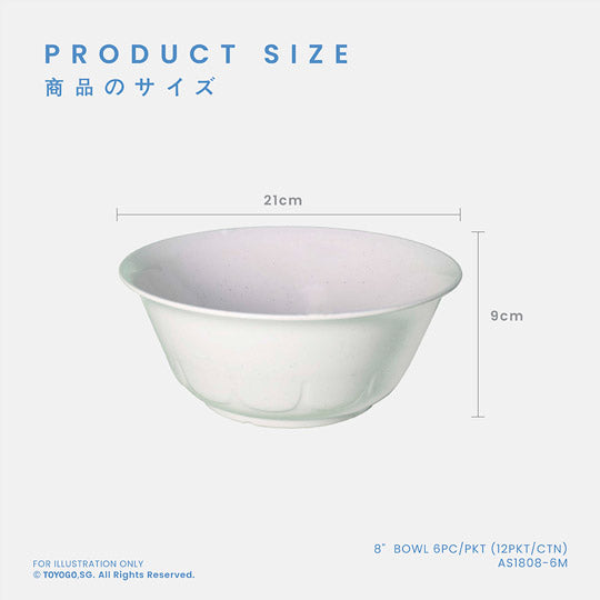 SAWA 8INCH BOWL 6S (AS1808-6)