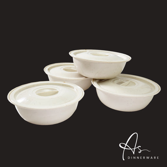 TORI SAUSE DISH BOWL W/COVER 4S (AS1855-4)