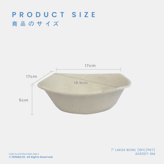 MIYO 7INCH LAKSA BOWL 6S (AS5007-6)