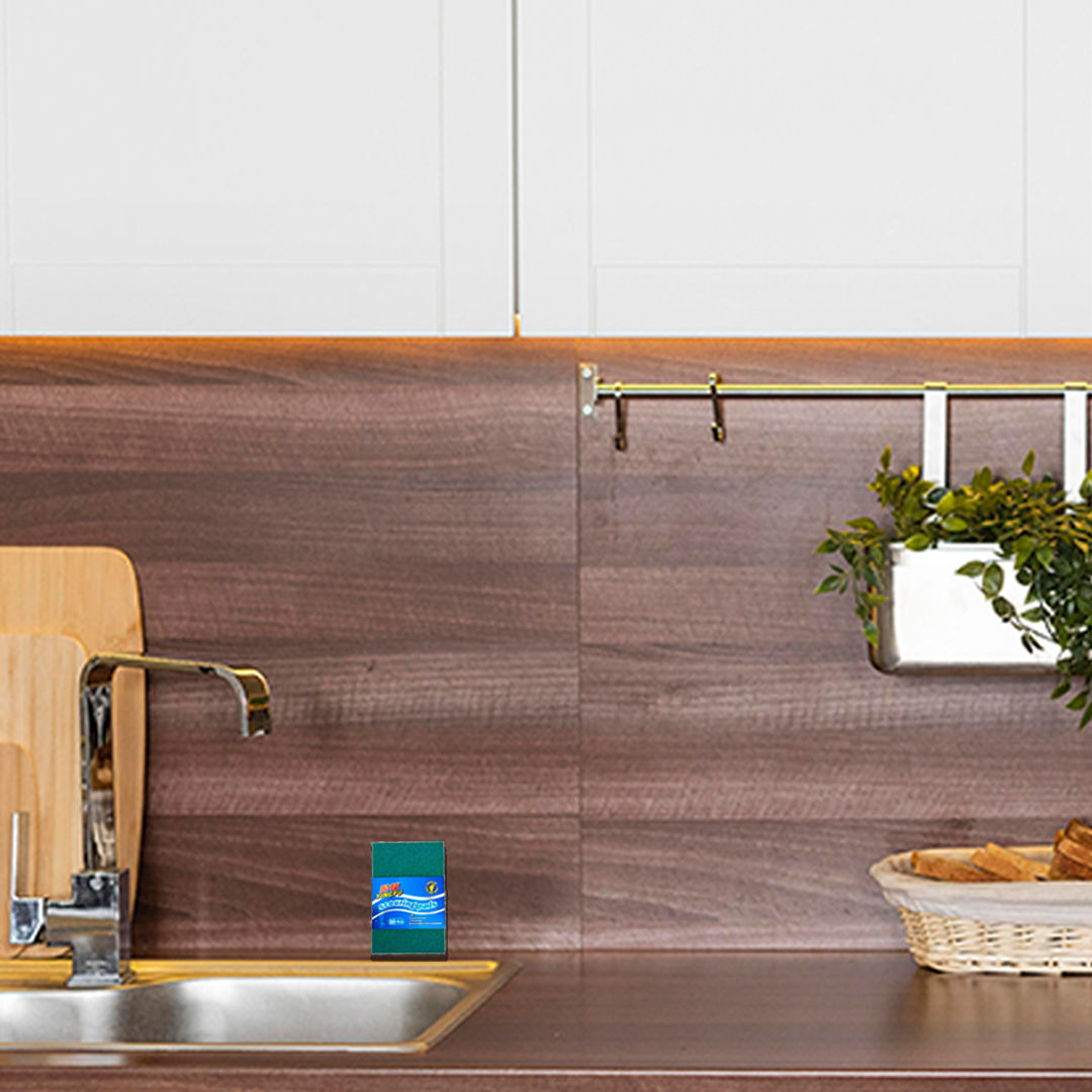 SCOURING PAD 10S/PKT GREEN HD-A0020 (HFH1036)