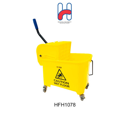 IND MOP PAIL W WHEEL AF08068 (HFH1078)