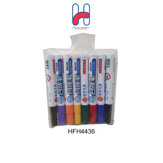 WHITEBOARD MARKER 8COL/PKT WB528 (HFH4436)