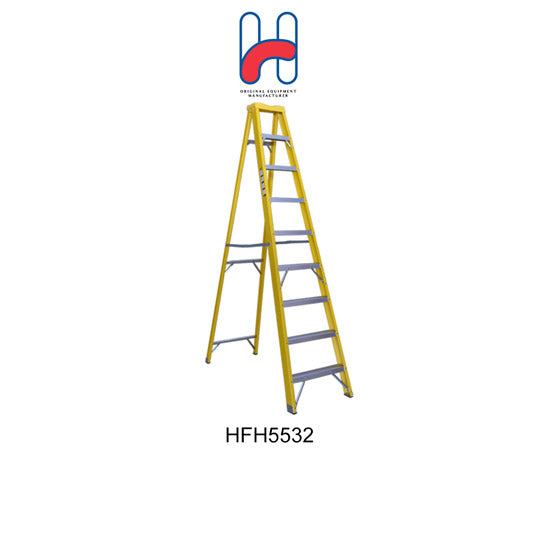FIBER LADDER 1SIDE/8STEP W/TOOL SHELF XG-107B9 (HFH5532)
