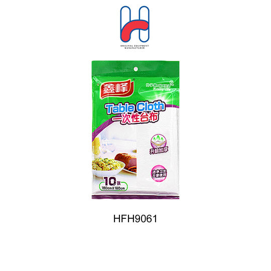 DISPO-TABLE CLOTH 10S 180X180 R&W 2026 (HFH9061)