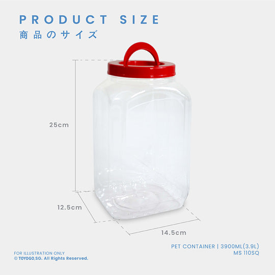 PET CONTAINER (MS110SQ-32)